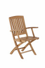 AKS Bekasi Klappsessel Teakholz natur 61x58x96 cm