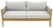 AKS Kalmar Loungesofa Teakholz white shell