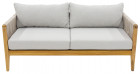 AKS Kalmar Loungesofa Teakholz white shell