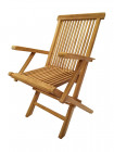 AKS Pelliot Klappstuhl Teakholz natur 59x56x89 cm
