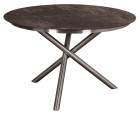 AKS Ballina Diningtisch Edelstahl HPL Tischplatte moon rock 120x75 cm