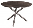 AKS Ballina Tisch Edelstahl HPL Platte, grau, 120 cm