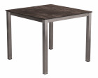 AKS Ballina Diningtisch Edelstahl HPL Tischplatte moon rock 90x90x75 cm