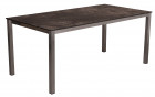 AKS Ballina Diningtisch Edelstahl HPL Tischplatte moon rock 180x90x75 cm