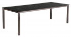 AKS Ballina Diningtisch Edelstahl HPL Tischplatte patina rock 240x100x75 cm
