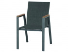 AKS Cordoba Stapelsessel Aluminium Textilen matt graphit 63,5x57x87,5 cm
