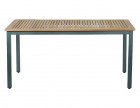 AKS Cordoba Diningtisch Aluminium Teakholz matt graphit 160x90x74 cm