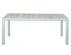 AKS Milton Diningtisch Aluminium Keramik matt weiß-grau 182x100x74 cm