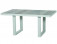 AKS Benedetto Loungetisch Polyrattan Aluminium weiß-grau 140x85x65 cm