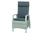 AKS Benedetto Move Positionsstuhl Alu Polyrattan Kunstoffgeflecht ice grey