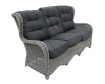 AKS Broadway Loungesofa Polyrattan Aluminium grey shell 184x80x108 cm