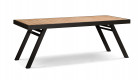 AKS Adelaide Diningtisch Aluminium anthrazit Teakholz 200x90x75 cm