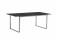 AKS Carlow Diningtisch Edelstahl Glasplatte silber grau 200x100x75 cm