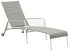 AKS Carlow Sonnenliege Edelstahl Textilen grau 160x64x50-92 cm
