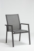 AKS Regina Diningsessel Aluminium Textilen schwarz 61,5x68x91 cm
