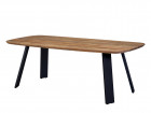 AKS Lemos Diningtisch recyceltes Teakholz Aluminium natur 220x100x76 cm