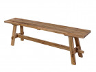 AKS Wilson Sitzbank recyceltes Teakholz natur 160x35x46 cm