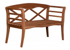AKS Bergkristall Sitzbank Teakholz natur 130x53x83 cm