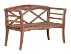 AKS Bergkristall Sitzbank Teakholz gebürstet 130x53x83 cm