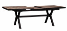 AKS Barletta Ausziehtisch Aluminium Keramik anthrazit 200-260x100x76 cm