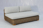 AKS Madurai Loungesofa Polyrattan/Kunstoffgeflecht kubu grey