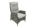 AKS Columbus Loungesessel Move Positionsstuhl Polyrattan antique walnut