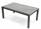 AKS Naples Loungetisch Aluminium Keramik Tischplatte anthrazit 120x70x48 cm