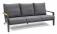 AKS Naples Loungesofa Aluminium Teakholz anthrazit 205x92x79 cm