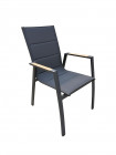 AKS Maine Diningsessel Teakholz Teakholz anthrazit 56x69x94 cm