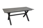 AKS Brito Diningtisch Aluminium grau HPL Tischplatte Betonoptik 180x88,5x73 cm