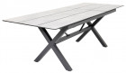 AKS Brito Ausziehtisch Aluminium grau HPL Tischplatte Betonoptik 180-240x88x75 cm