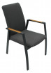 AKS Kansas Diningsessel Aluminium Teakholz dunkelgrau 57x63x88 cm