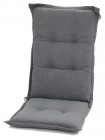 AKS Auflage für Hochlehner Olefin royal light grey (70+46)x46x6 cm