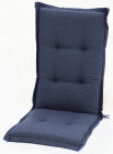 AKS Auflage für Hochlehner Olefin royal blue (70+46)x46x6 cm