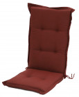 AKS Auflage für Hochlehner Olefin royal berry (70+46)x46x6 cm