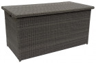 AKS Benedetto Kissenbox Polyrattan Aluminium charcoal grey 167x81x84 cm