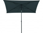 AKS Venezia Sonnenschirm Stahl Polyester grau 210x140x235 cm