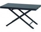 AKS Horten Lifttisch Aluminium matt anthrazit 110x60x36-62 cm
