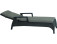 AKS Benedetto Sonnenliege Polyrattan Alu charcoal, Kissen taupe meliert