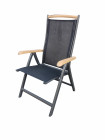 AKS Luna Klappsessel Aluminium Textilen anthrazit, schwarz 61x66x108 cm