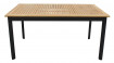 AKS Luna Diningtisch Teakholz Aluminium anthrazit, schwarz 150x89x75 cm