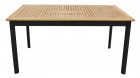 AKS Luna Diningtisch Teakholz Aluminium anthrazit, schwarz 150x89x75 cm