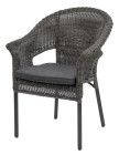 AKS Frontera Bistrosessel Polyrattan Kunstoffgeflecht Alu anthrazit