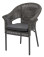 AKS Frontera Bistrosessel Polyrattan Kunstoffgeflecht Alu anthrazit