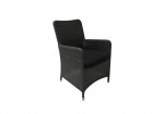 AKS Cleveland Diningsessel Polyrattan Kunstoffgeflecht Aluminium anthrazit