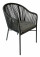 AKS Monroe Diningsessel Aluminium Rope grau 57x62x83 cm