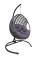 AKS Kano Hängesessel Polyrattan Kunstoffgeflecht anthrazit 70x103x114cm