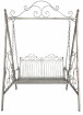 AKS Kentucky Hollywoodschaukel Eisen (Streckmetall) antik grau 147x90x215 cm