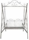 AKS Kentucky Hollywoodschaukel Eisen (Streckmetall) antik grau 147x90x215 cm