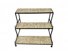 AKS Catania Regal Eisen (Streckmetall) braun 80x60x60 cm